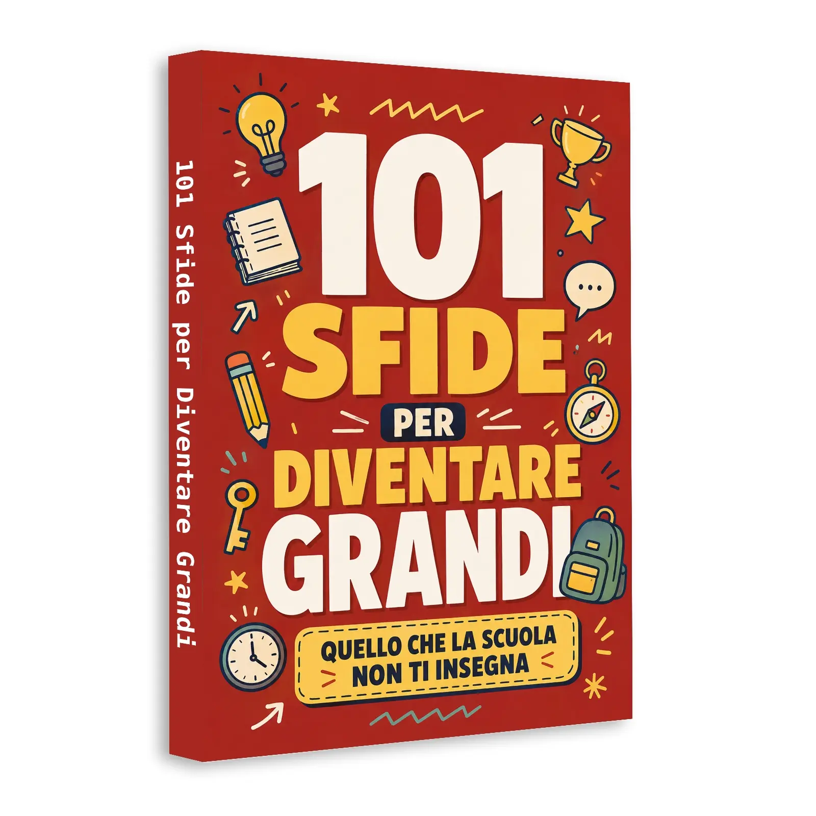 Self Help Book for Teens: Italian Language Edition, 101 Growth Challenges, Life Skills, Smart Choices, Confidence Building, and Things School Doesn’t Teach