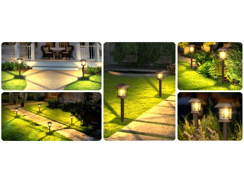Hoodink 12-Pack Upgraded Solar Powered Pathway Lights with Stakes, Solar Landscape Lights, Yard Lighting, Waterproof Water Resistant IP54 Brown Hard Plastic, 3000 Warm White, Easy Installation for Driveway Walkway Hoodink 12-Pack Upgraded Solar Powered Pathway Lights with Stakes, Solar Landscape Lights, Yard Lighting, Waterproof Water Resistant IP54 Brown Hard Plastic, 3000 Warm White, Easy Installation for Driveway Walkway