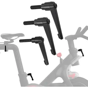 3Pack Metal L-Handle Adjustment Lever Set Compatible with Peloton Bike and Bike+ Seat and Handlebar Adjustment, Includes Screws and Grip