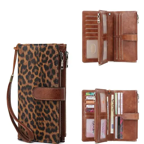 Fashion Leopard Pattern Zipper Long,Zebra Pattern Wallet/Cow Pattern Wallet， CasualVersatile Wallet for Women, Trendy All-match &Exquisite Wallet for Birthday Gift，Christmas Gift, Valentine's Day Gift, Ideal Gift Wallet With Zipper #GLOBAL PICKS