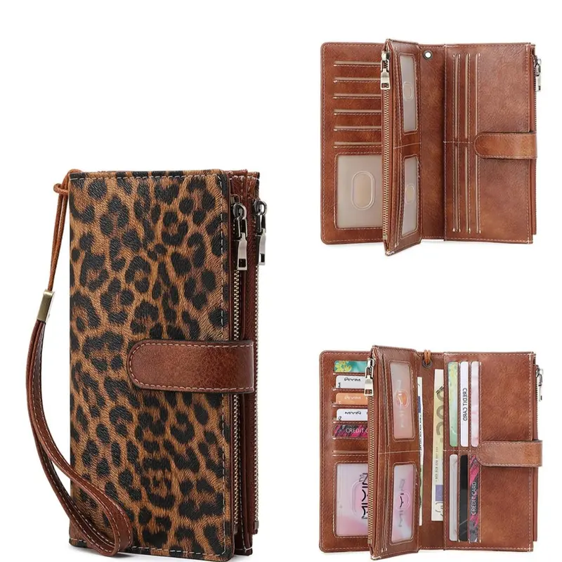 Fashion Leopard Pattern Zipper Long,Zebra Pattern Wallet/Cow Pattern Wallet, CasualVersatile Wallet for Women, Trendy All-match &Exquisite Wallet for Birthday Gift,Christmas Gift, Valentine's Day Gift, Ideal Gift Wallet With Zipper #GLOBAL PICKS