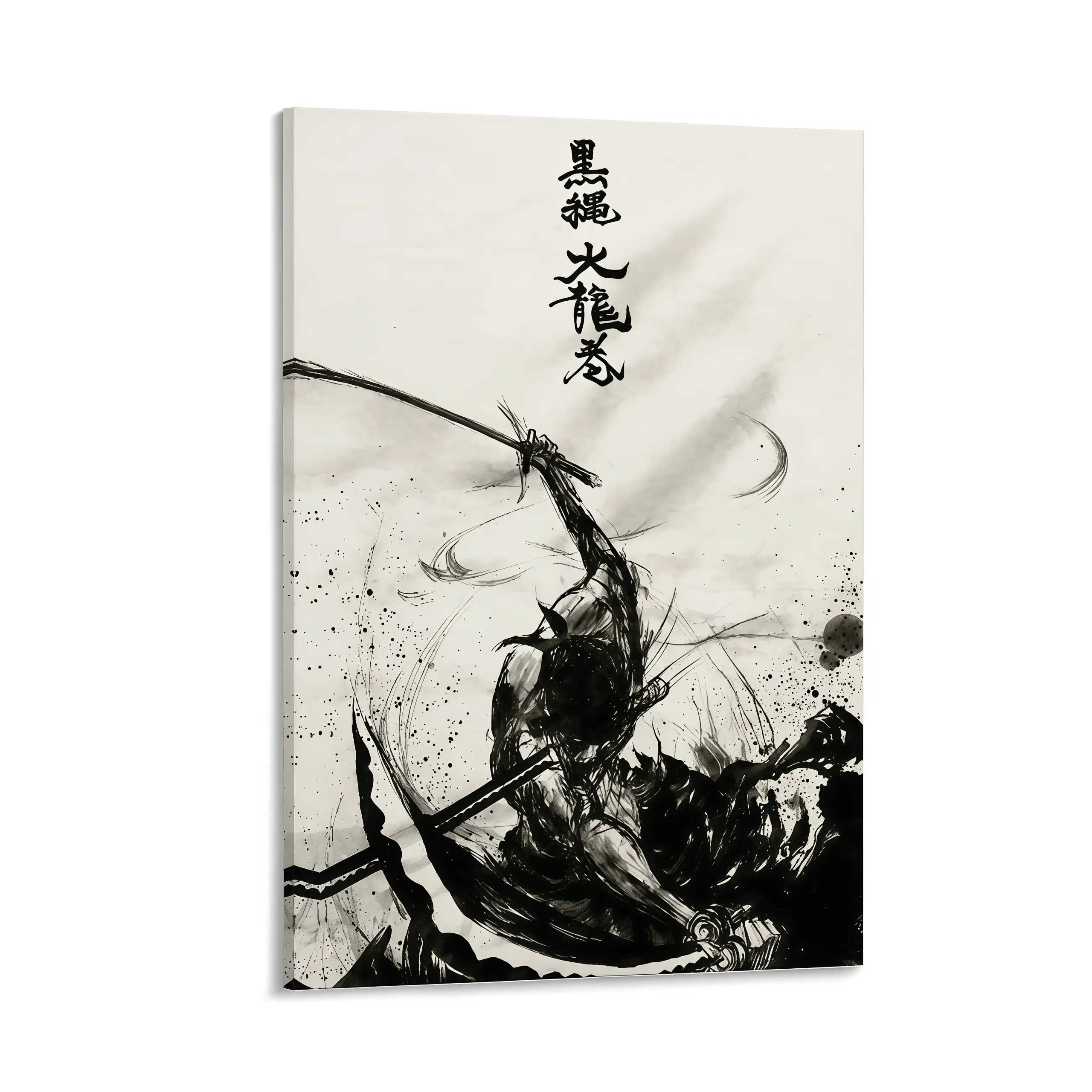Premium Anime Zoro Art Canvas Print Poster with Wooden Frame, Gallery-Wrapped Canvas Decor for Home Wall Art, Suitable for Various Settings, Anime Wall Decor, Japanese Anime Artwork, Manga Style Poster, Otaku Room Decoration, Gaming Room Wall Art,