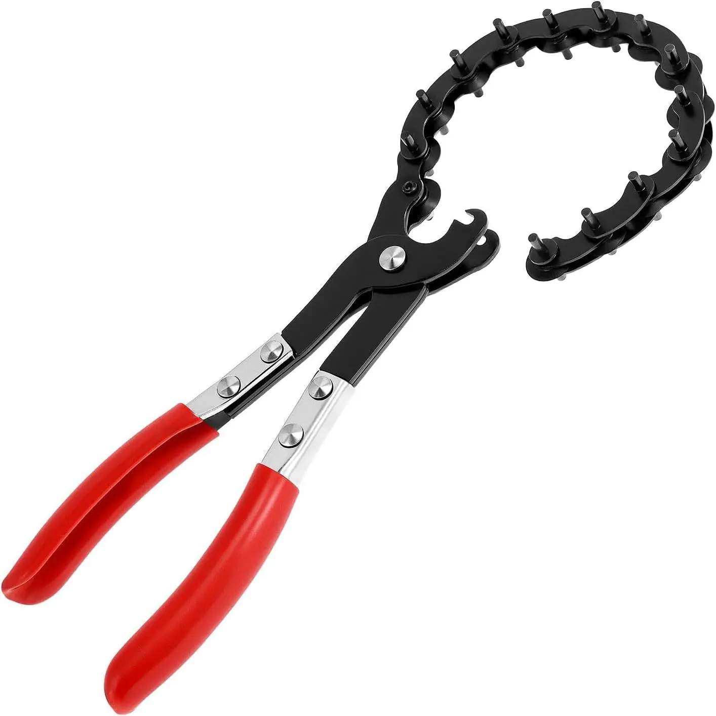 Exhaust Cutter - Precision Cutting Tool for 3/4" to 3-1/4" Pipes, Chain Muffler Pipe Cutter, Cushion Grip Pipe Cutting Tool for PVC Copper Exhaust Work