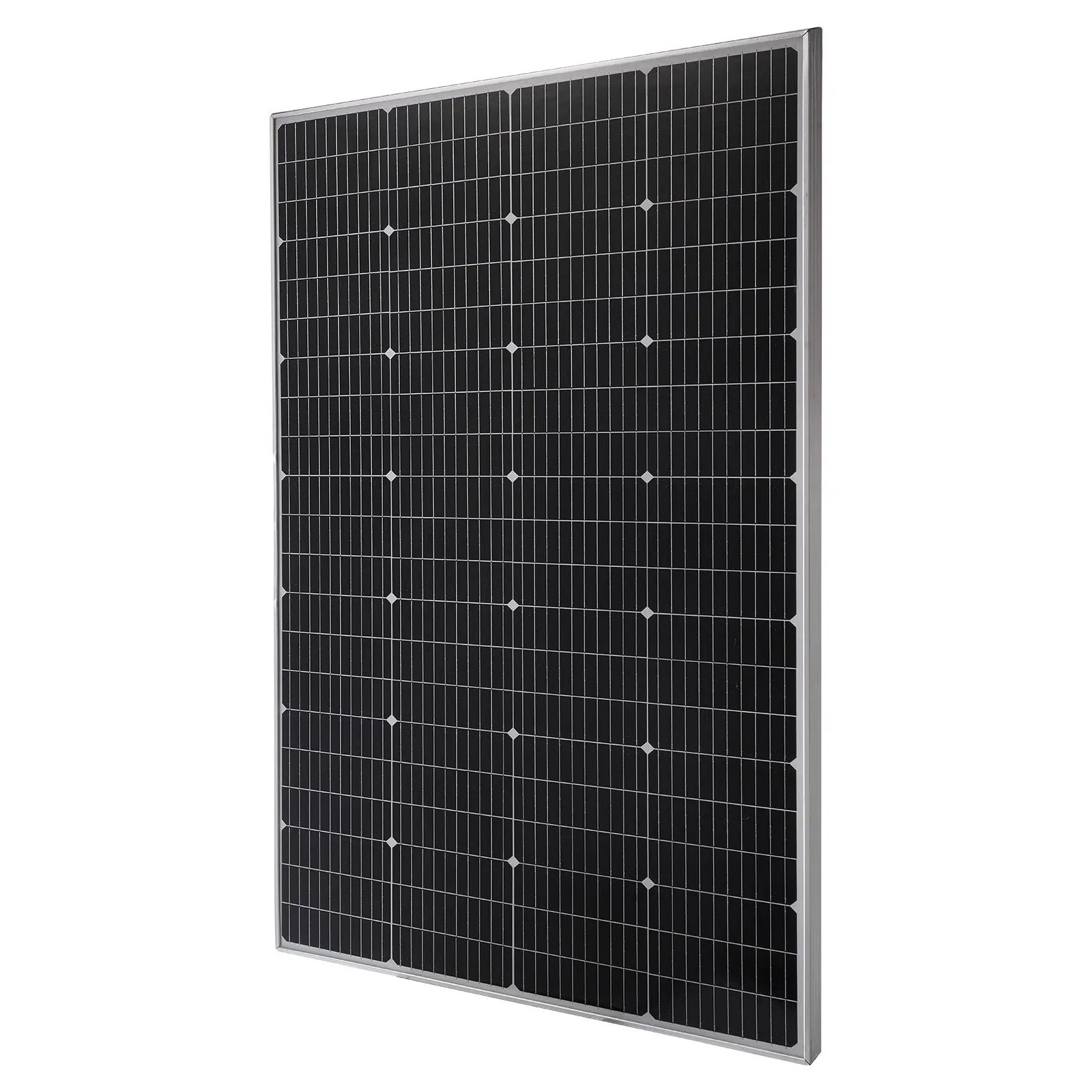 VEVOR 200W Monocrystalline Solar Panel - 23 High-Efficiency Mono PV Module, Stable MC4 Output, Aluminum Frame, IP65 Waterproof, 200w Power, Off-Grid Use for Car, Boat, Flat Rooftop