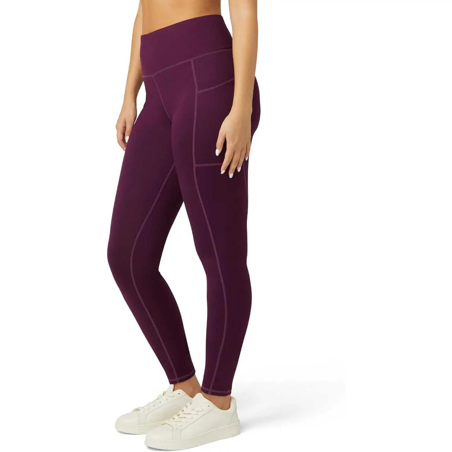 Women's High Waist Athletic Leggings with Tummy Control, Pockets, Athletic Cut, All Seasons Outdoor Sports Workout Pants