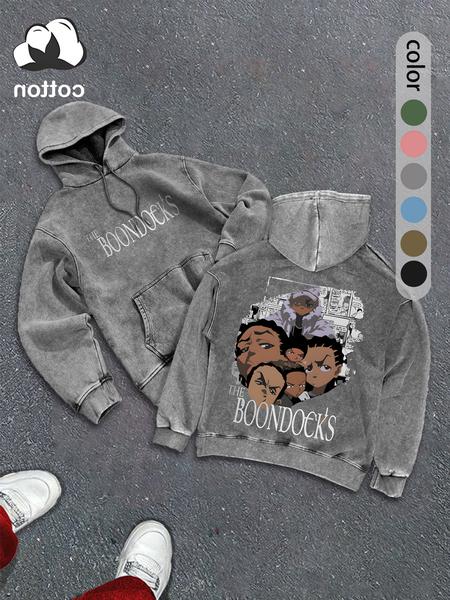 Men's street retro style washed hooded sweatshirt fashion trend casual hoodie, men's autumn and winter wear