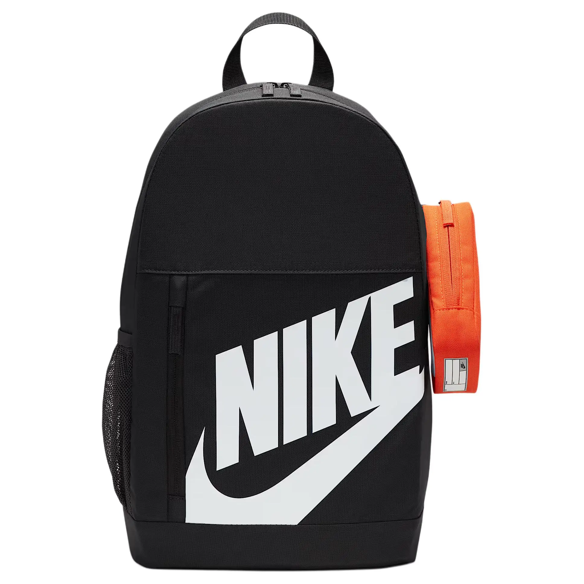 Nike Elemental 18L Backpack for Men and Women – Minimalist Style in Dark Smoke Gray with Orange and White Accents
