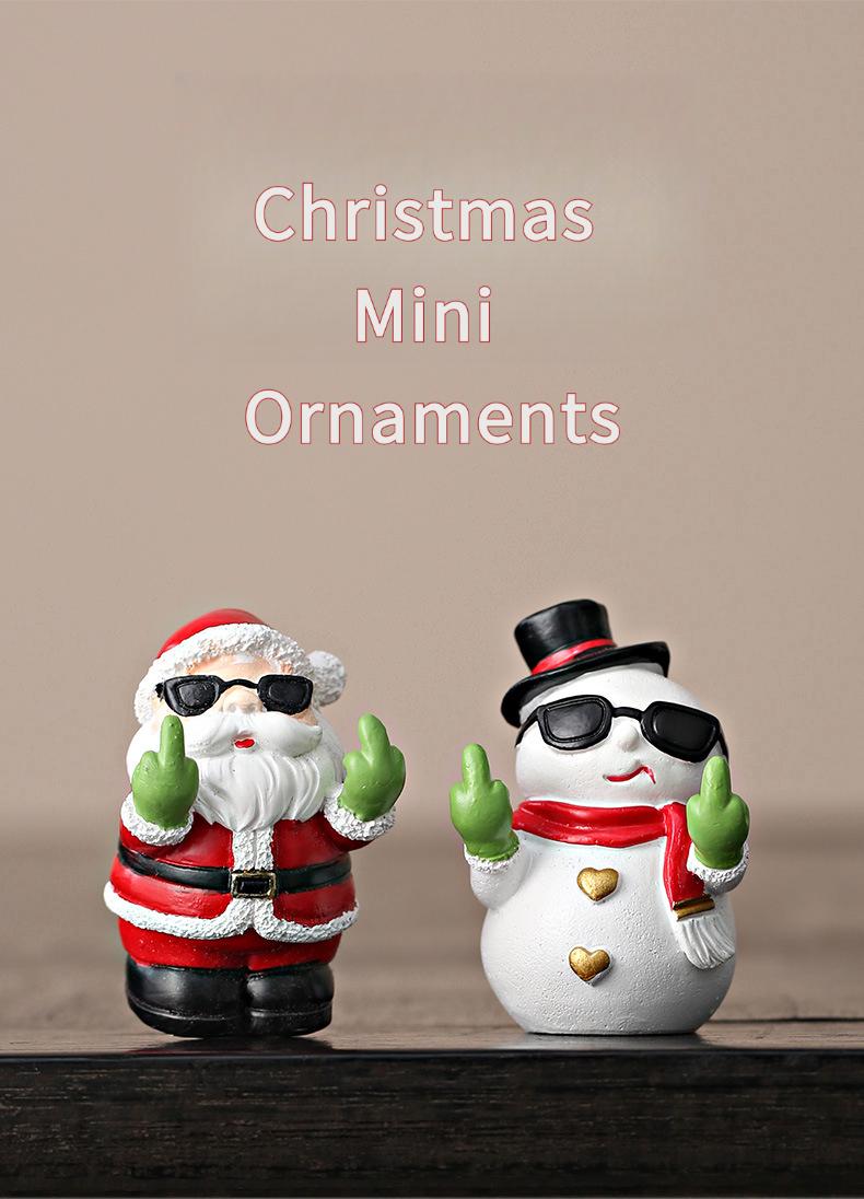 Creative Santa Claus & Snowman Crafts, Ornaments, Premium Minimalist Home & Desktop Decor, Ideal Christmas Gifts