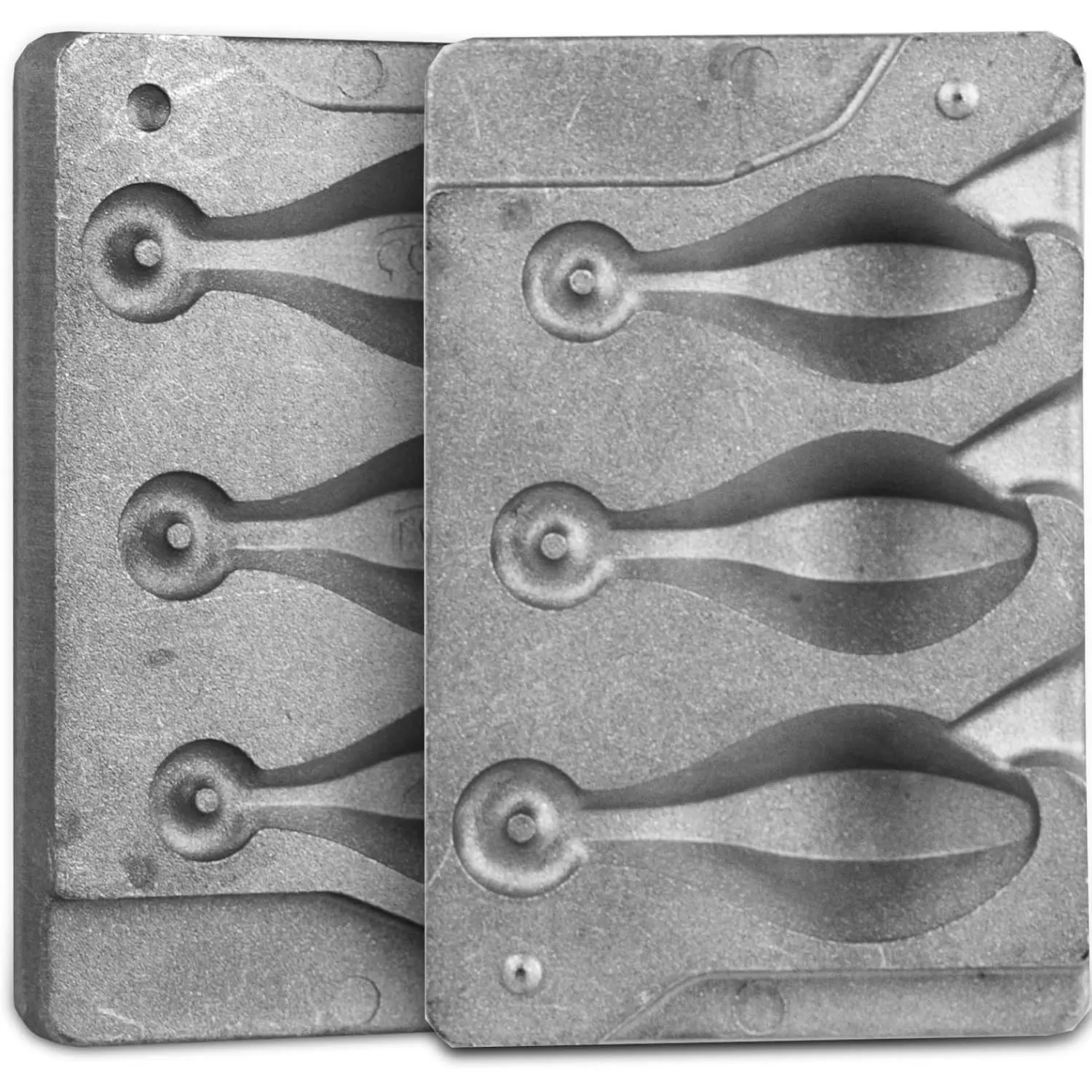 Sinker Mold 4.5.6-Ounce with 3 Cavities Fishing Weight Molds Sinker Molds for Fishing Fishing Casting