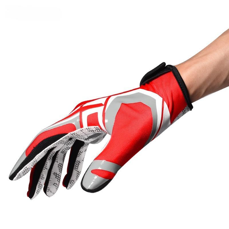 Training gloves Rugby gloves, outdoor silicone non-slip all-finger softball sports baseball gloves Waterproof Touch Screen
