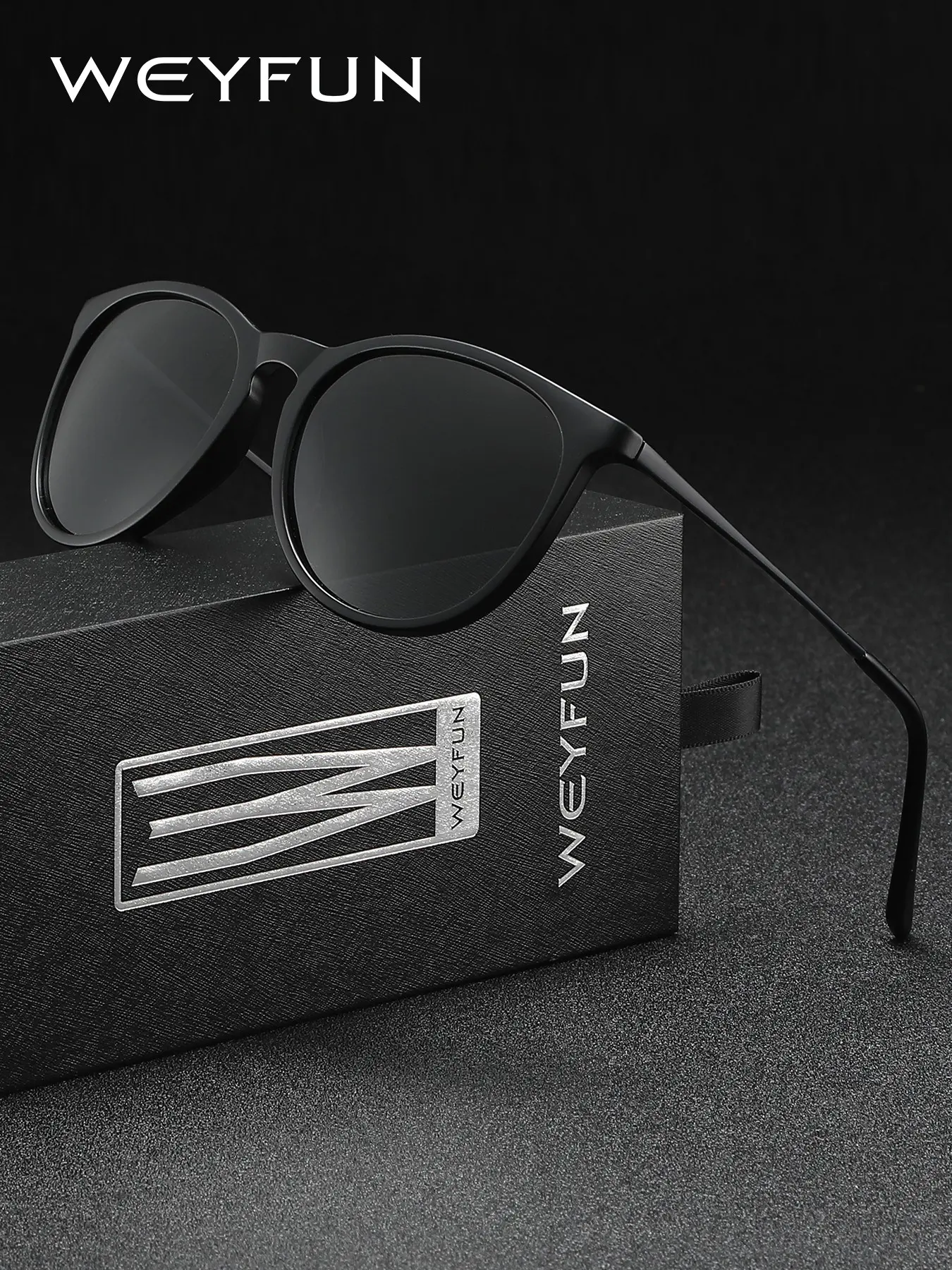 WEYFUN Cat Eye Polarized Sunglasses Unisex Fashion Eyewear for Driving Beach Travel Daily Outfit