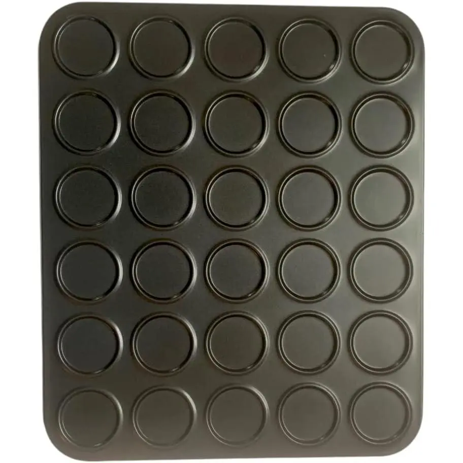 Mini Macaron Baking Pan, 30 Small Cup Non-Stick Macaron Cookie Pan