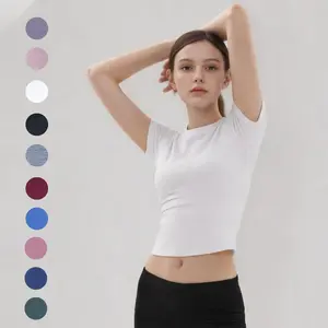 NELEUS Women’s 3 Pack Cropped Workout T-Shirts Short Sleeve Athletic Tops for Yoga & Gym summerwins