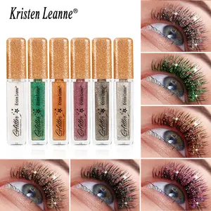 Multi-Color Diamond Glitter Mascara Shimmer Sparkle Lash Coat Buildable Sparkly Eyelash Makeup for Holiday Dinner Club Night Party Festival Looks