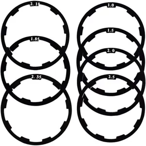 Bicycle Flywheel Washer Spacer Cassette Headset Gasket Hub Bottom Bracket Flywheel Axle for MTB Road Bike, 7pcs with sizes 1mm 1.5mm 1.85mm 2mm 2.18mm 2.35mm 2.5mm