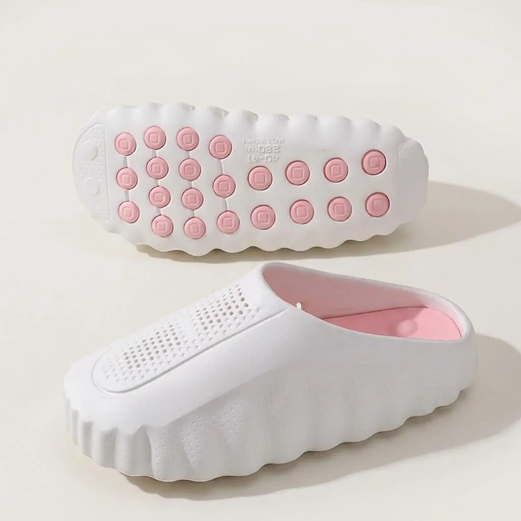 Unisex Closed-Toe Massage Slippers - Premium EVA Upper Slide Shoes, Anti-Slip Sole, All-Season Durable Indoor/Outdoor Footwear, All Seasons tiktokshopbacktoschool