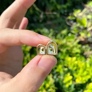RACHELZ Hip Hop Hollow Double Teeth Grillz Punk 14K Gold Plated Tooth Caps Decor Braces Dental Grills For Women Men Jewelry