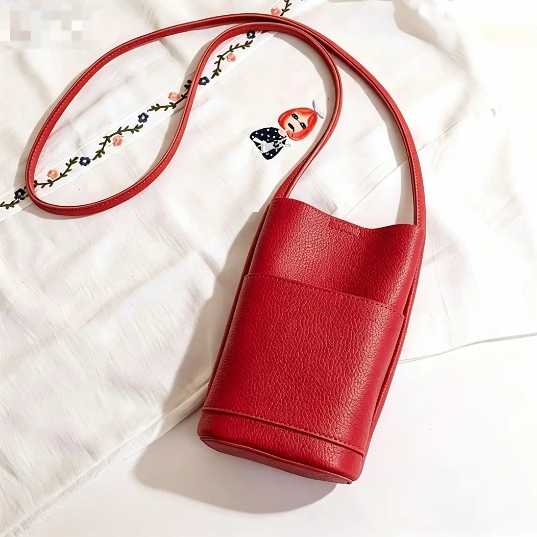 2026 New Minimalist Soft PU Phone Crossbody Bag, Solid Color Fashion Mini Shoulder Purse for Women Daily Walk