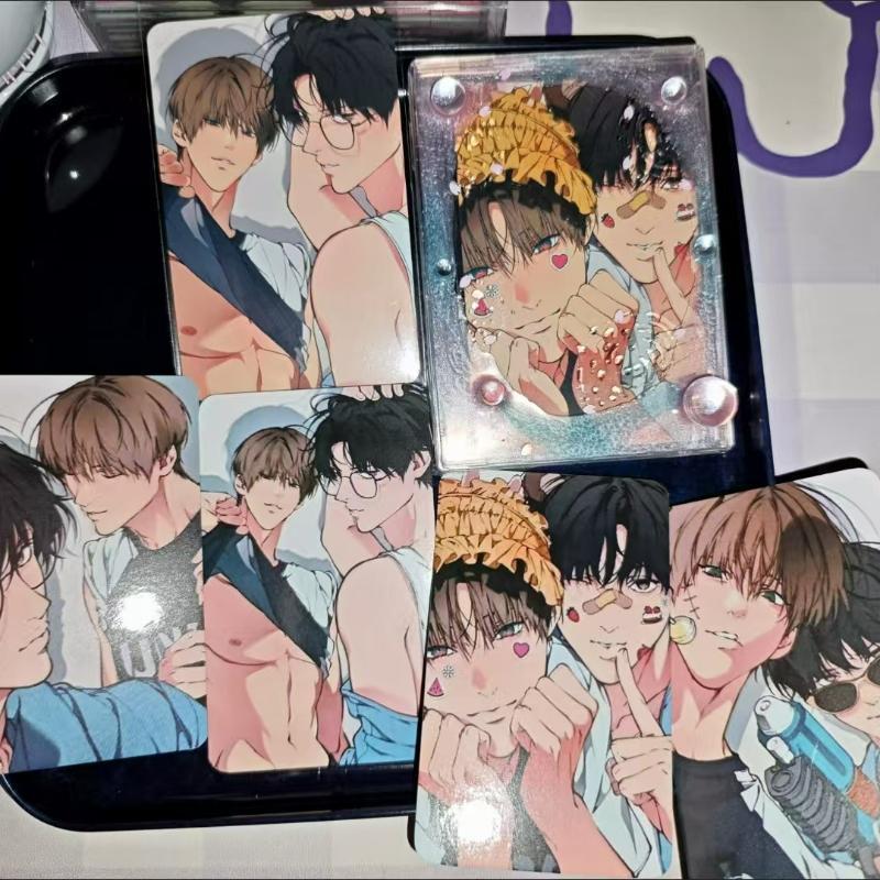 4 Pcs/set Korean Manga Lomo Card Chan Il‌,Ha Na‌,Hyun‌ Characters 3 Inches Small Cards Photocard Fans Collection Cosplay Gift