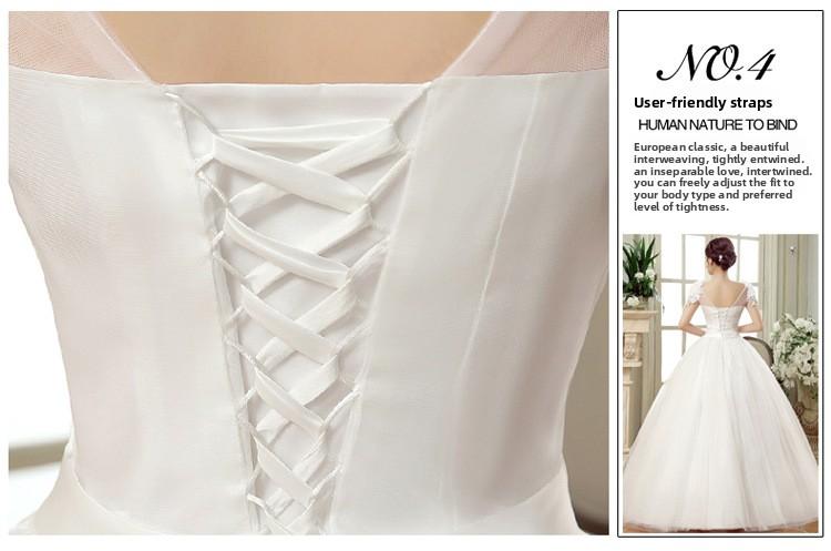 2026 Spring New Arrival Plus Size Wedding Dress, Slim Fit, Slimming, Spaghetti Straps, Floor-Length, For Curvy Women, Lace Floral, Off-Shoulder