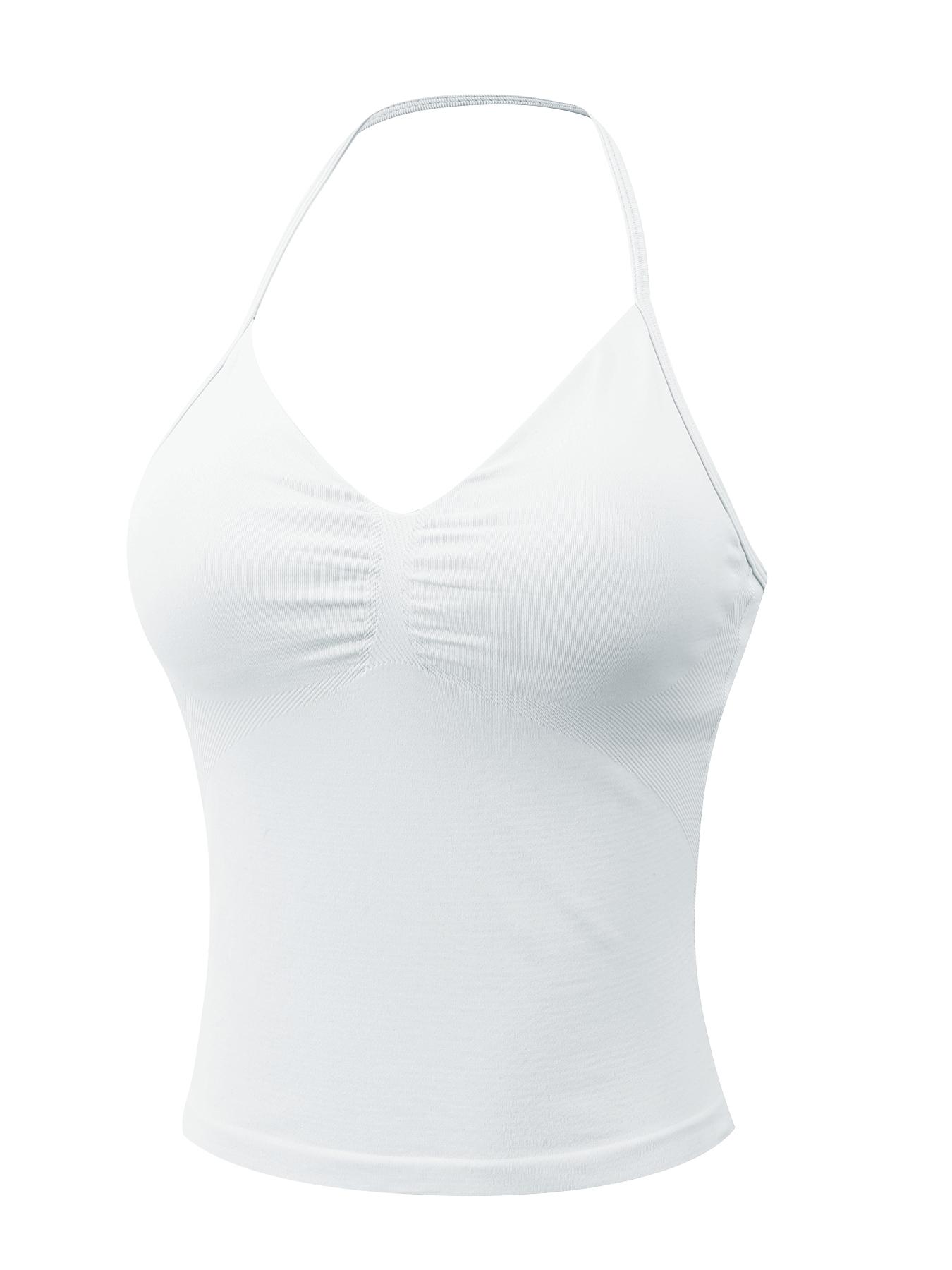 BBFIRA Longline Strappy Top Women's Halter Workout Tank Tops Backless Gym Longline with Adjustable Strap, Gym Sports Bra Camis Fitness Top