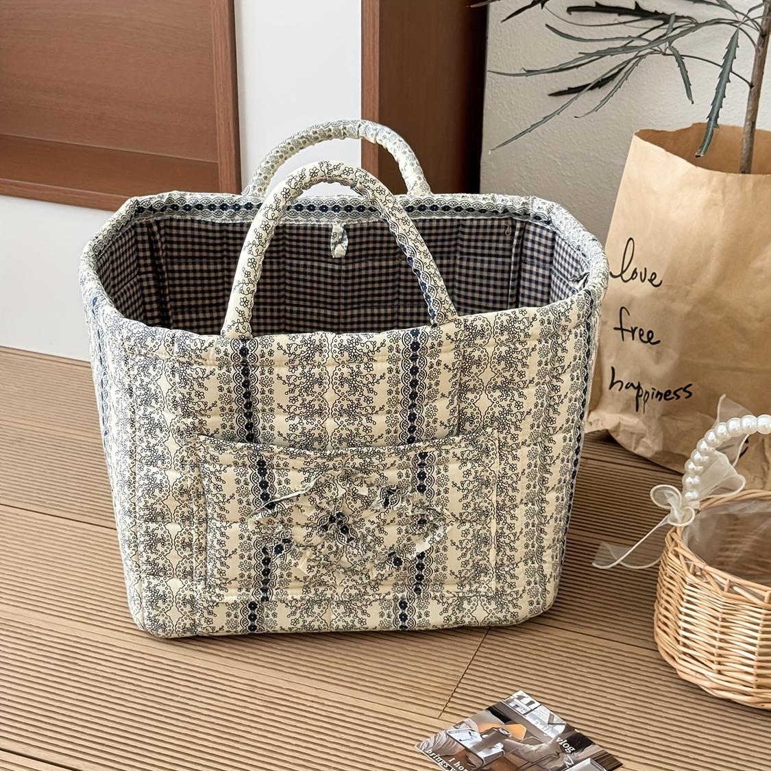 Large Foldable Bohemian French Style Rattan Woven Laundry Basket Vintage French Woven Storage Box with Open Multi Hamper for Clothes Toys Socks & Underwear Organization Canvas Basket Suitable for Room Bathroom Bedroom Shelf Baskets Large Foldable Bohemian French Style Rattan Woven Laundry Basket Vintage French Woven Storage Box with Open Multi Hamper for Clothes Toys Socks & Underwear Organization Canvas Basket Suitable for Room Bathroom Bedroom Shelf Baskets