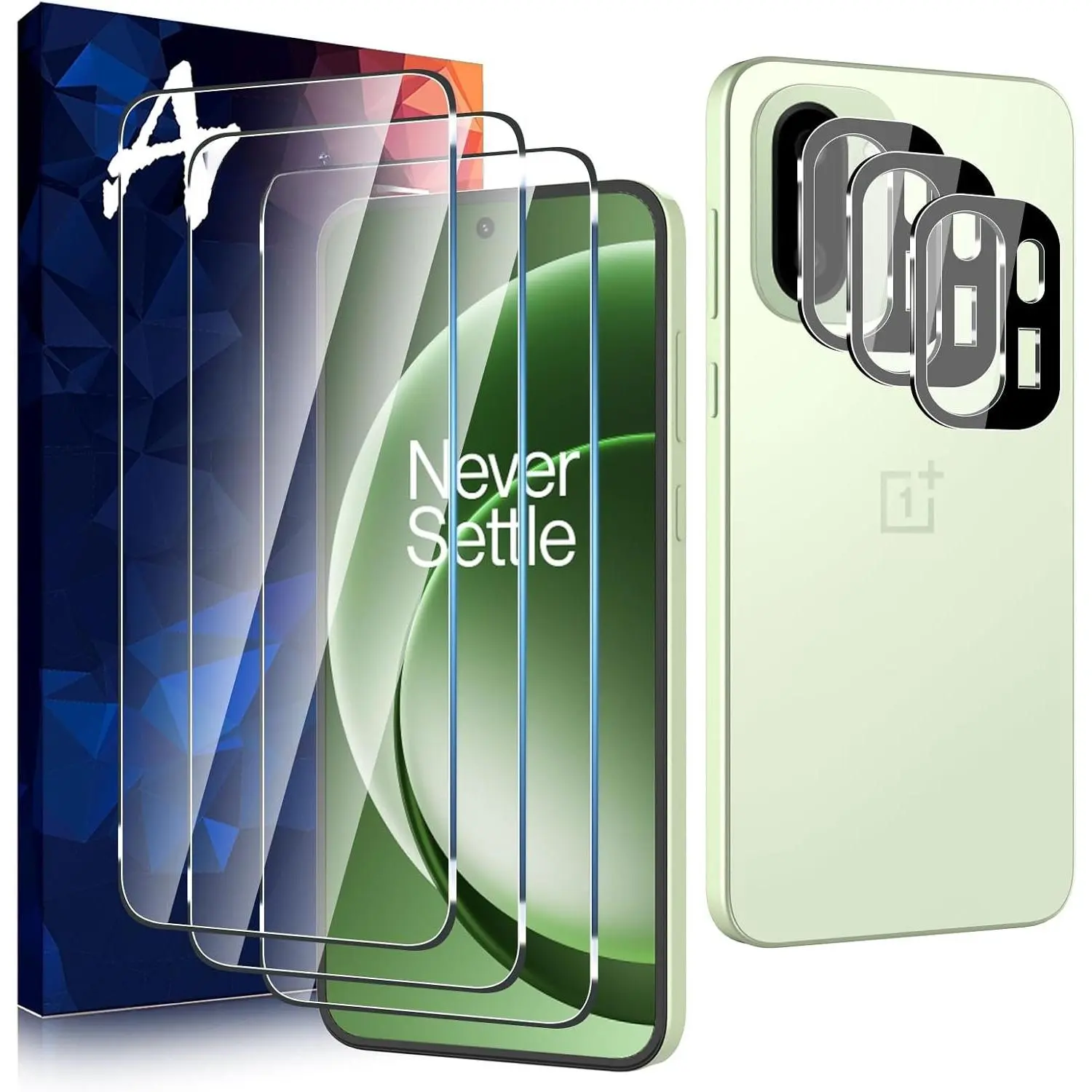 3 Pack Glass Screen Protector for  15R/  6 with Camera Lens Protector Tempered Glass.9H Hardness.Bubble-free.Support Fingerprint Unlock, Clear,Easy Installation