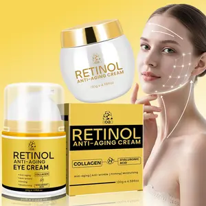 2pc Retinol Anti-Wrinkle Skincare Set, 130g Face Cream + 30g Eye Cream, Hydrating and Firming, Brighter and Radiant Skin