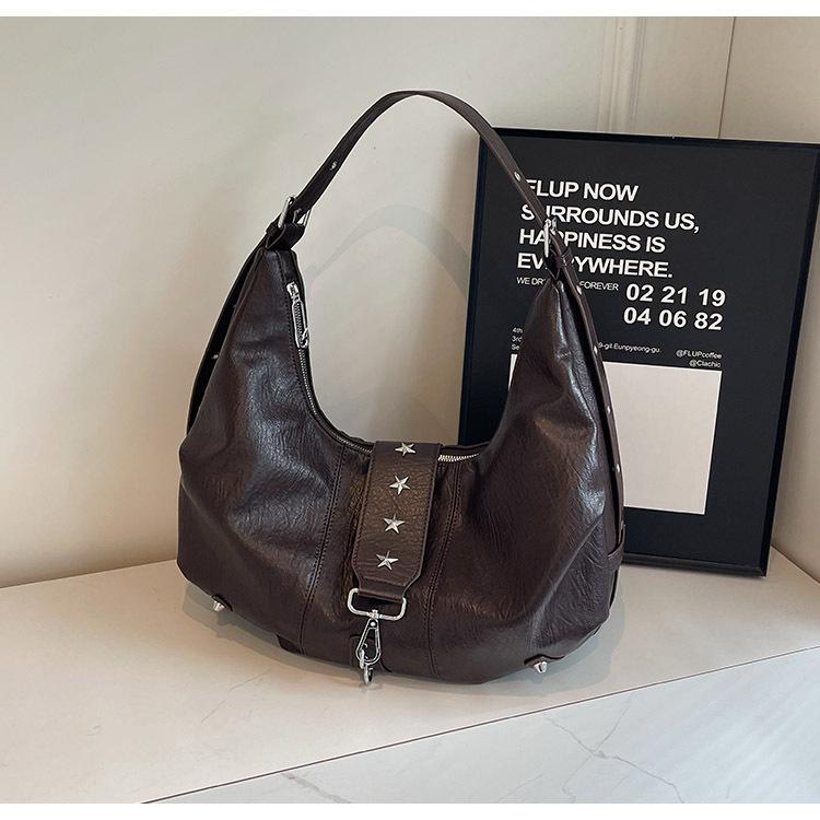 Large Capacity Bag for Women – Casual Fashionable Retro Crossbody Bag with Shoulder Strap – High-End Style Dumpling Bag Trend