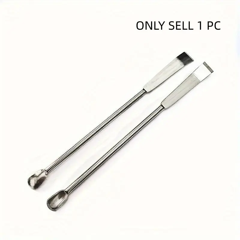 1pc Micro Laboratory Use Spoon, 304 Stainless Steel Spoon, Medicine Shovel, Medicine Scraper, 10cm/3.94in Medicine Spoon