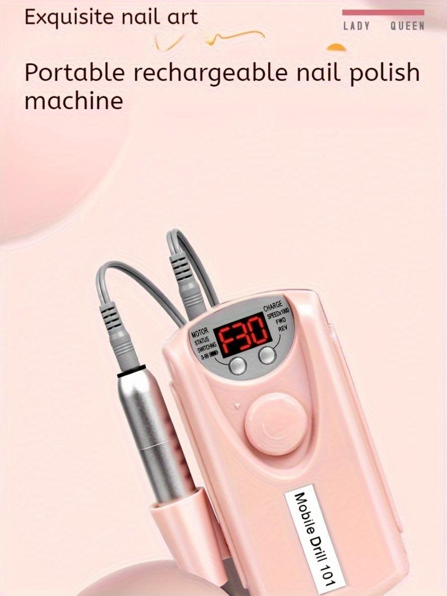 24pcs Grinding Heads & Sanding Rings Set | Professional Electric Nail Drill 30000RPM | Portable USB Rechargeable Salon Grade Nail Kit for Acrylic & Gel Nails | Ideal Nail Art Tool for Home & Salon Use