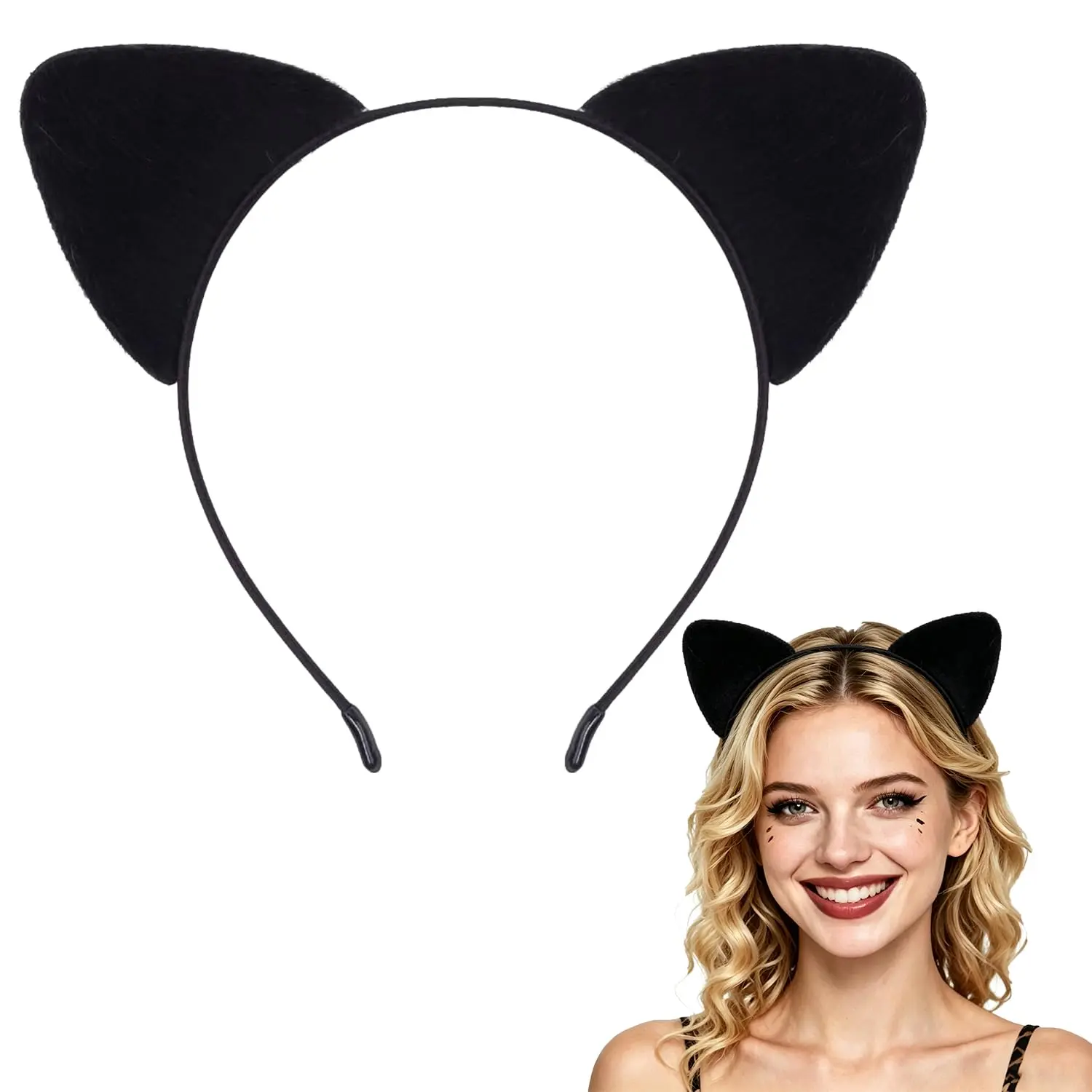 Ears Headband for Women,  Ears for Halloween Costume Accessories,  Decorations, Leopard Themed Party Decor Supplies