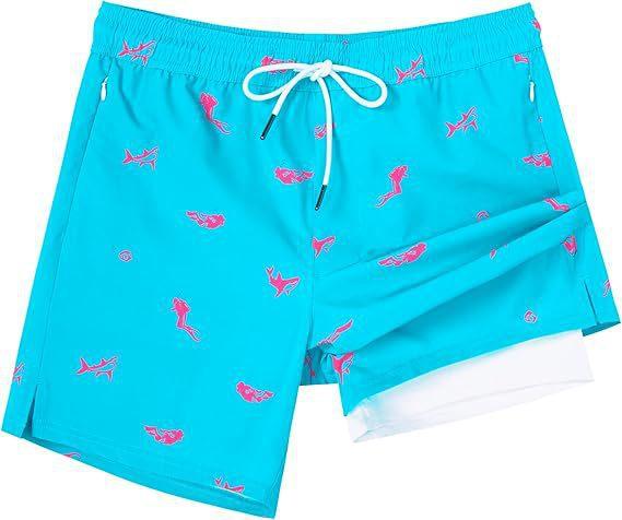 Men's Beach Shorts with Mesh Lining Quick Dry Swimwear, Hawaiian Style Pockets quick dry swim trunk wetsuit Women's Compression Volleyball Shorts Quick-Dry Breathable Swim Trunks Camo Camouflage Swimsuit Bikini Set