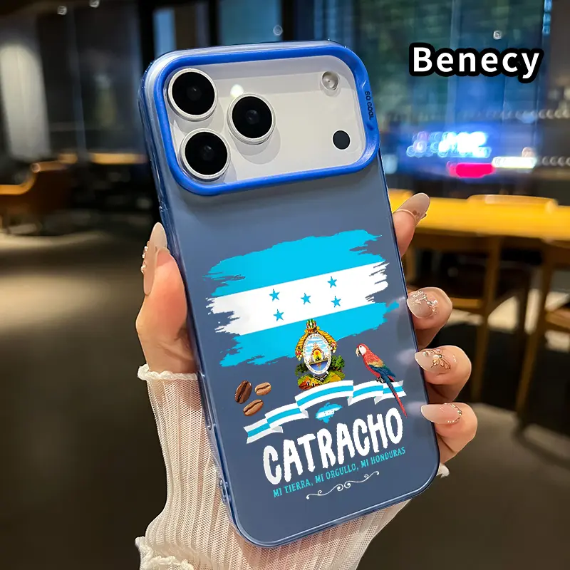 Honduras Pride Symbol Pattern Phone Case - Shockproof Drop Protection Plastic Shell for iPhone 17,16,15,14 Pro Max,13,12,11,XR,XS Plus,Air - Durable PC Casing, Protective Cellphone Accessories, Protector