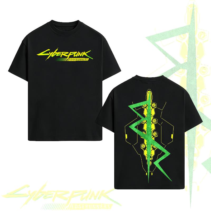 Valentine Shirts  Cyberpunk 2077 Vintage Washed Tee Oversized Anime Shirt Unisex Gift For Fan, Men's Short Sleeve T-shirt