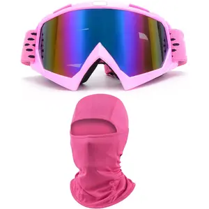 Outdoor Riding Windproof ATV Goggles with Balaclava Face Mask, Motorcycle Gear for Men, Youth Dirt Bike Motocross Skiing Use, Outdoor Riding Goggles