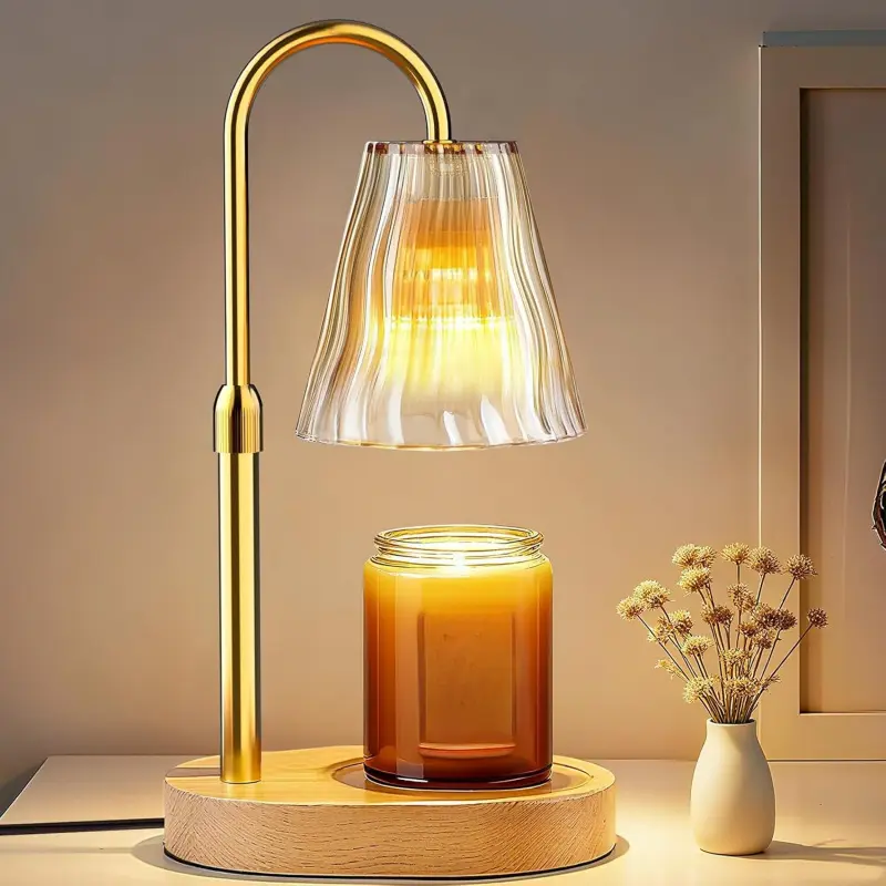 Candle Warmer Lamp with Timer Dimmer, Birthday Gifts for Women Mom Friend Sister, House Warming Gifts New Home Decor, Office Apartment Dorm Room Wax Melt Warmer for Jar Candles with 2 Bulbs