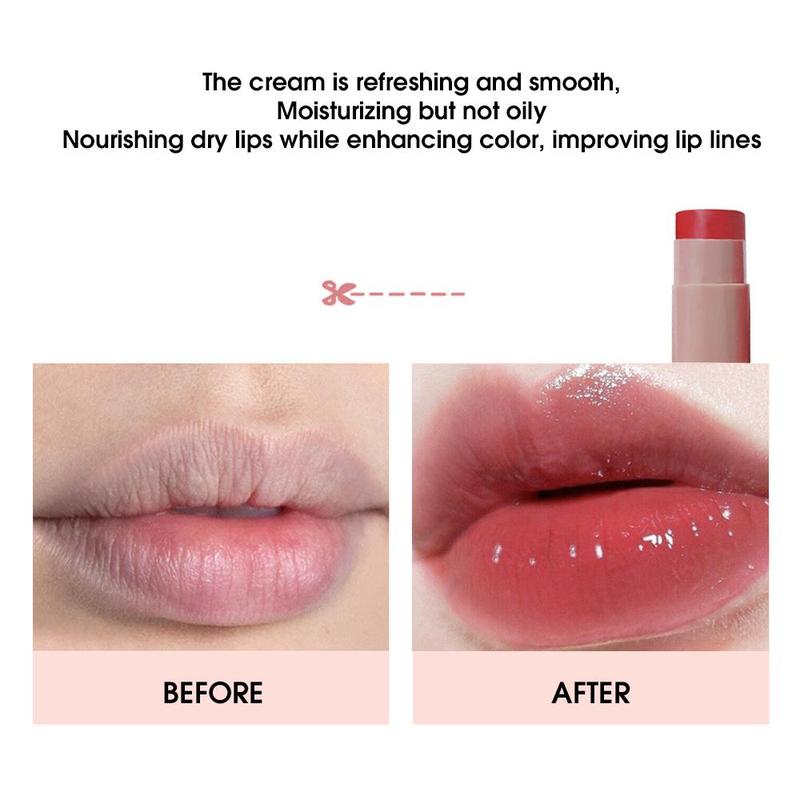 Moisturizing Lip Balm, Lip Gloss Lip Tint Lip Stain, Lip Glosses, Hydrating Anti-cracking Lip Balm Moisturizer, Glossy Plumping Lip Oil Stick, Smooth Lipstick, Suitable for All Occasions Lip Care Makeup, Color