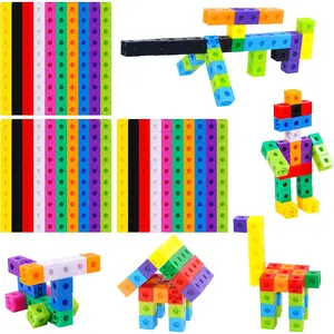 300PCS Math Linking Cubes, Math Cubes Manipulative Connecting and Counting Snap Blocks for Early Math and Construction, Educational Toy for Preschool, Kindergarten, Homeschoolfidget toys
