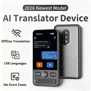 2026 New Language Translation Device, Bidirectional Voice/text Translator, Supports Multiple Languages, Online and Offline, Business and Learning
