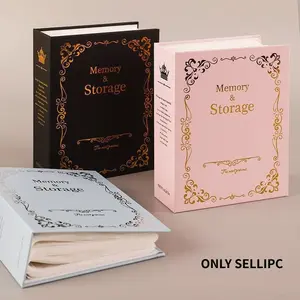 6x4 Photo Album 50 Pages Holds 100 Photos, Small 4R Picture Album Vertical Double-Sided Insert, Nordic Minimalist Linen Cover Scrapbook Style Photo Book, Wedding Couple Memory Album, Anniversary & Gift Keepsake