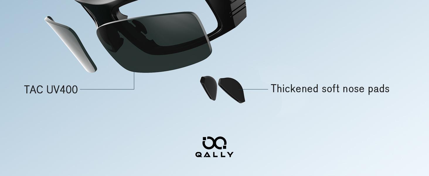 Men's Polarized Sunglasses HD Lenses Silicone Anti-Slip Scratch-Resistant Ideal for Outdoor Sports UV400（QA123）