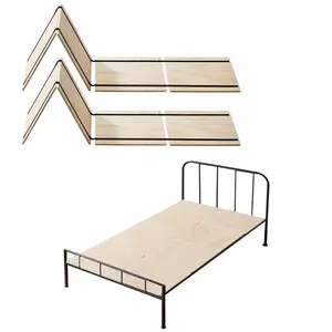 VEVOR Twin Size Bunkie Board, 0.4 in Foldable Bed Board Slats with Connection, Wooden Mattress Support for Twin Size Bed, Support under Mattress Boards, Ready to Use, 8 Piece, Burlywood