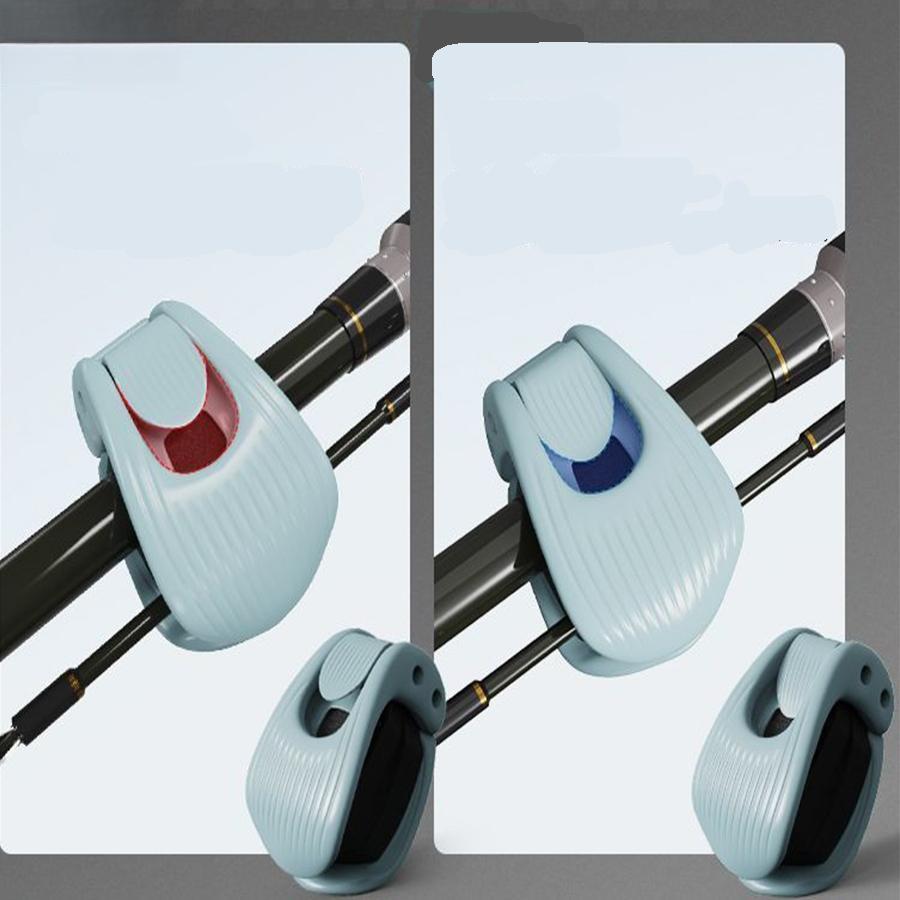 Multifunctional fishing rod holder, convenient fishing rod clamp, protective cover, adjustable fixing clamp, universal fishing gear organizer