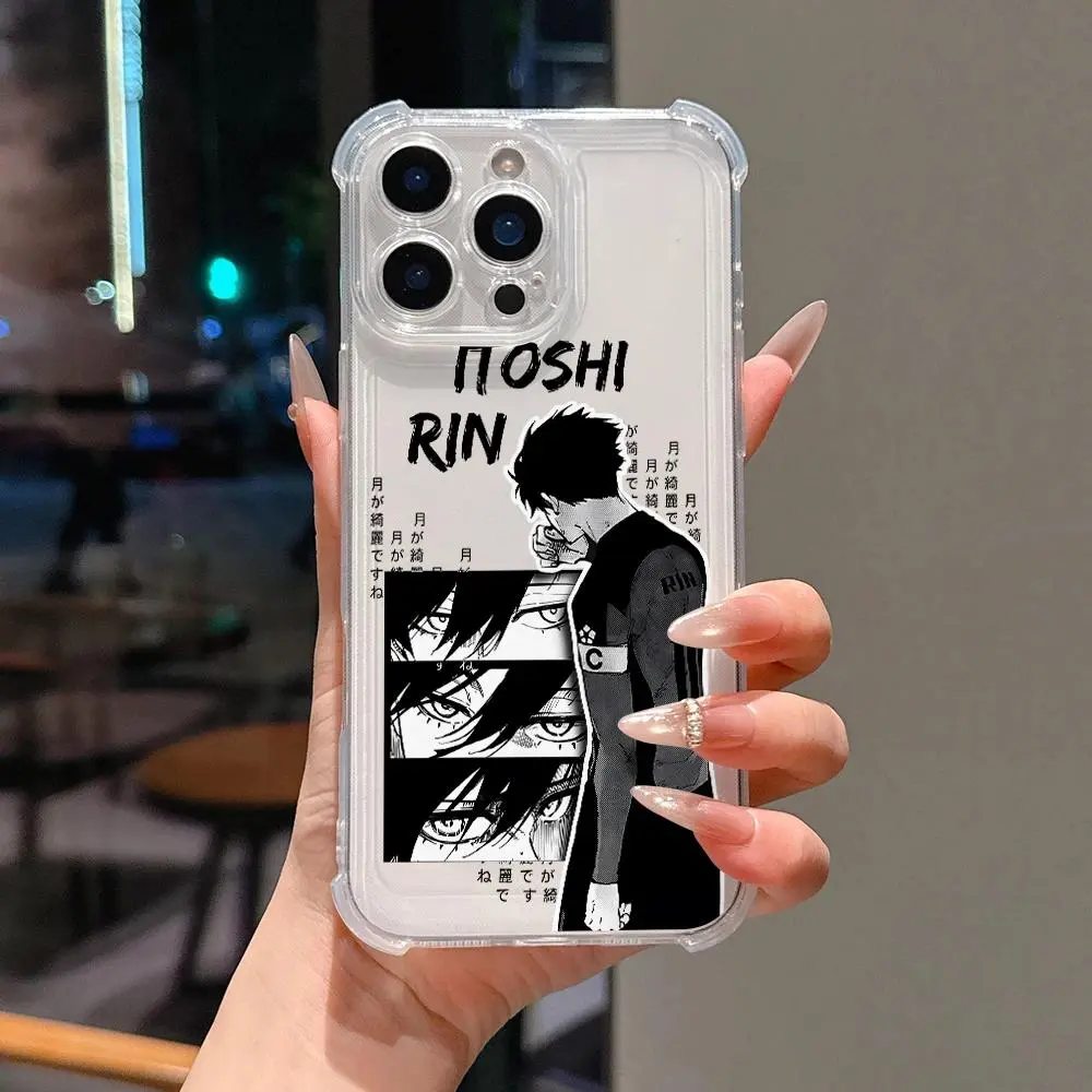 Blue Lock Yoichi Meguru Phone Case for iPhone 17 Air 16 15 14 Plus 13 12 11 Pro Max X Xs XR 8 e Soft Shockproof Thin Clear Cover