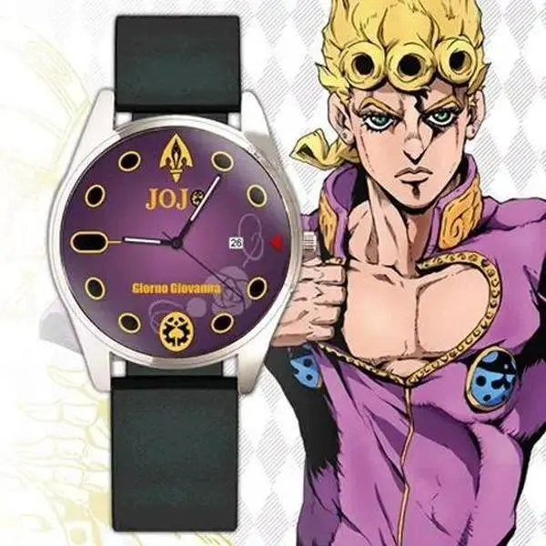 JoJo's Bizarre Adventure Jotaro Kujo Giorno Giovanna Digital Quartz Watch Waterproof Wristwatch Cosplay Fashion Couples Watches