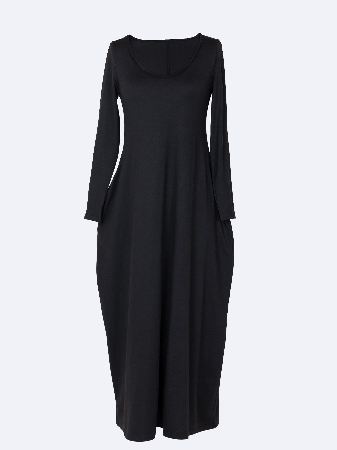 Women's Long Nightgown, Coffee Leopard Print, Round Neck Long Sleeve Pocket Sleepwear, Soft Comfortable Casual All-Season Loungewear Women's Long Nightgown, Coffee Leopard Print, Round Neck Long Sleeve Pocket Sleepwear, Soft Comfortable Casual All-Season Loungewear