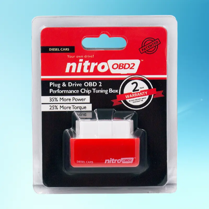 OBD2 Chip Tuning Box, Plug-and-Drive Fuel Saver & Power Booster, Performance Optimizer for All Vehicles