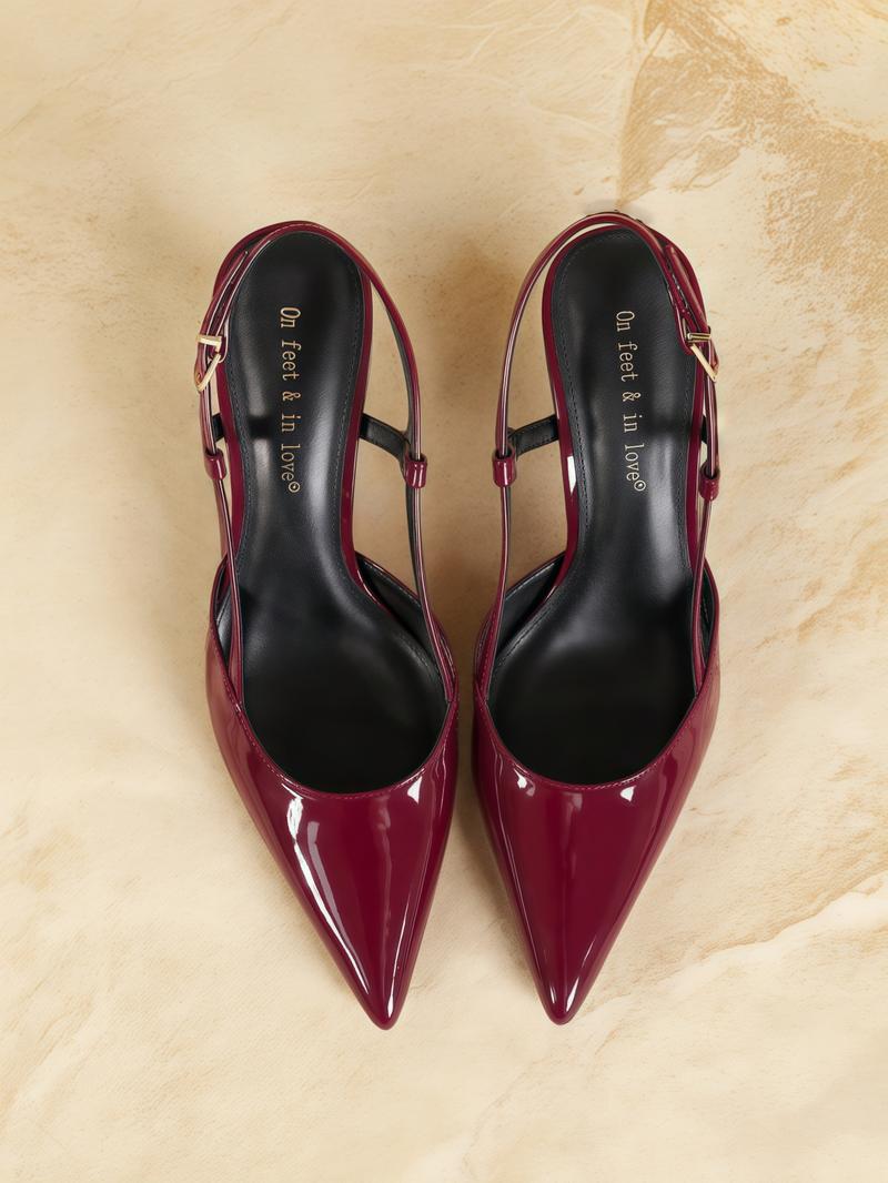 Women's Fashionable Solid Color Stiletto Heels, Elegant Pointed Toe Slingback High Heel Shoes for Party, Daily Clothing Decor for Women & Girls