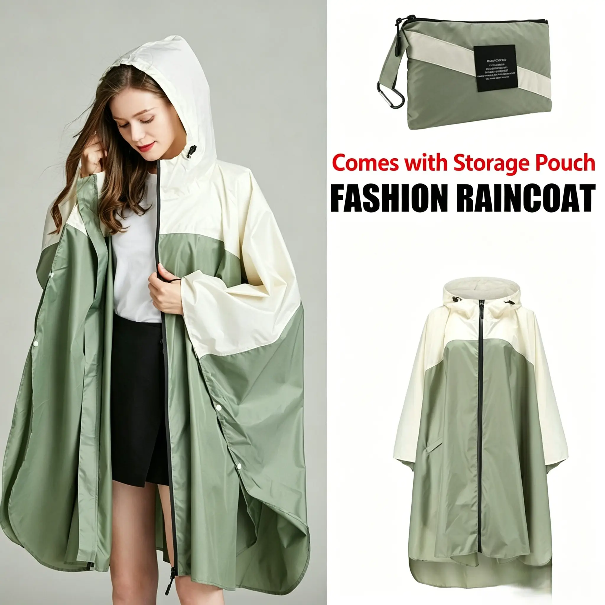 Long Raincoat Full Body Protection, Full Body Cover, Waterproof Rainproof Durable, Easy to Carry and Store, Unisex, All-Season Use, Perfect for Outdoor Activities